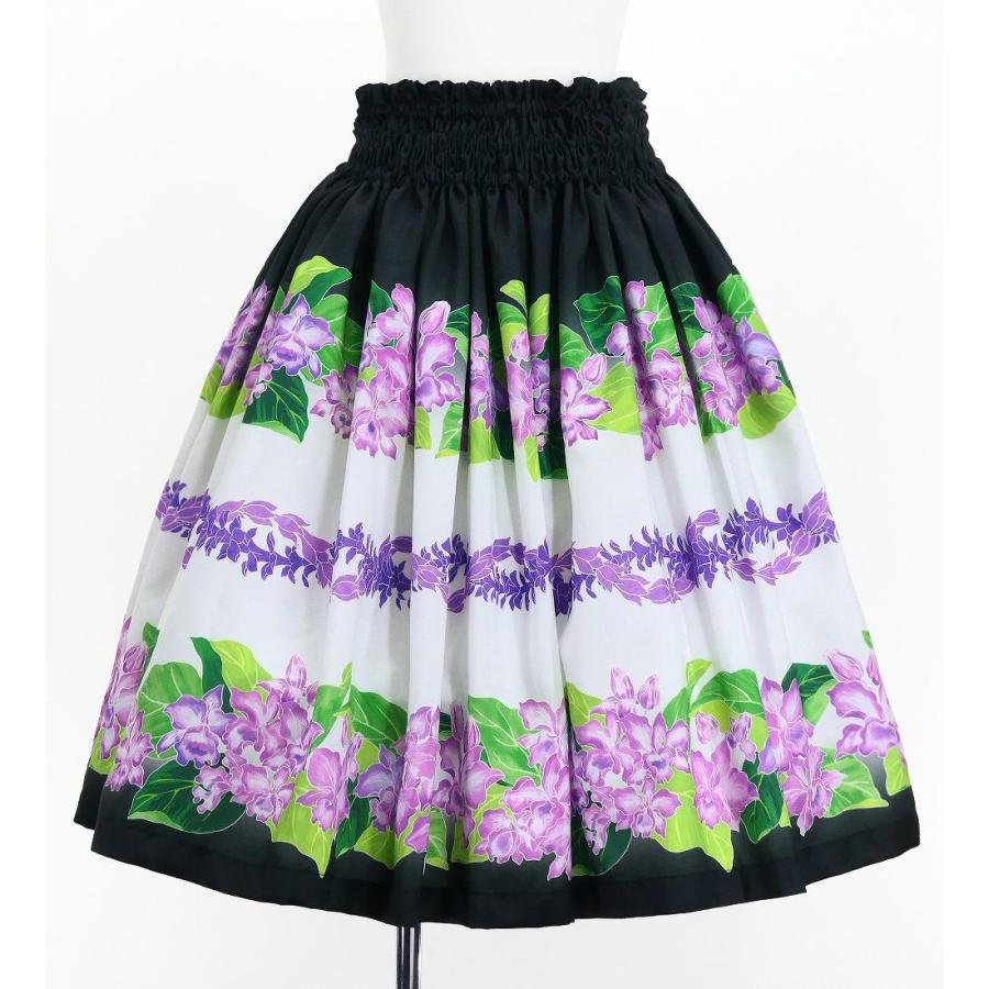 フラダンス シャンタン パウスカート シングル カトレア×レイ ブラック J3227bk |  | 04