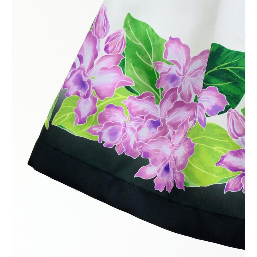 フラダンス シャンタン パウスカート シングル カトレア×レイ ブラック J3227bk |  | 06