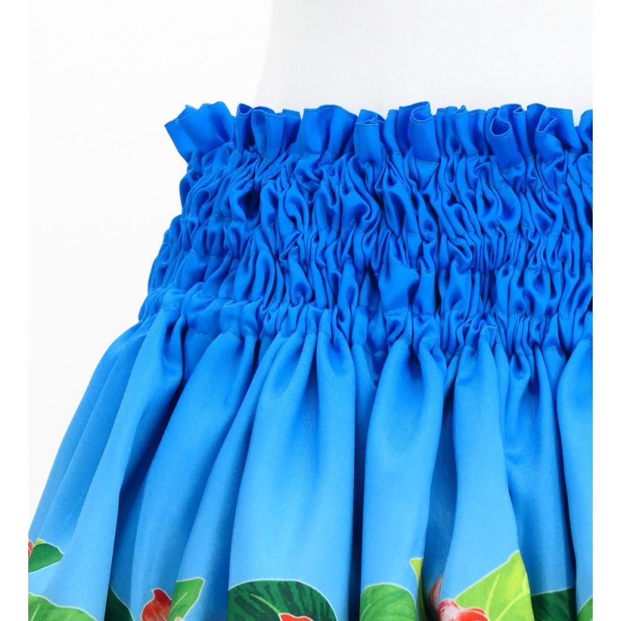 フラダンス シャンタン パウスカート シングル カトレア×レイ ブルー J3227bl |  | 05