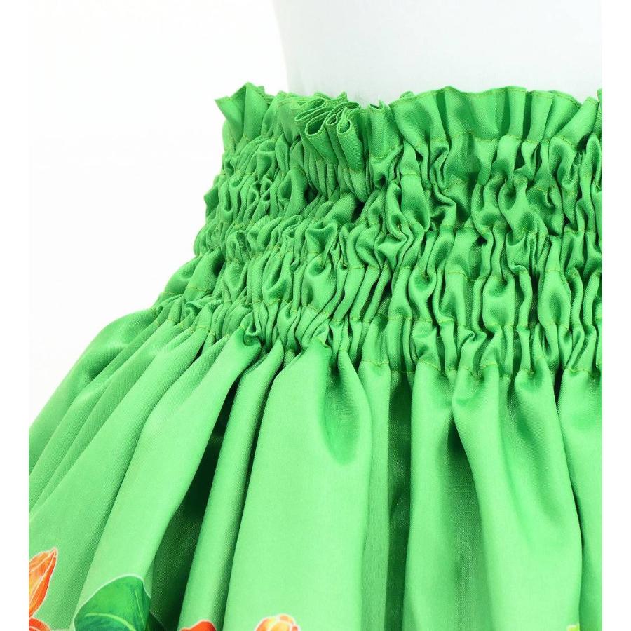 フラダンス シャンタン パウスカート シングル カトレア×レイ グリーン J3227gr |  | 05