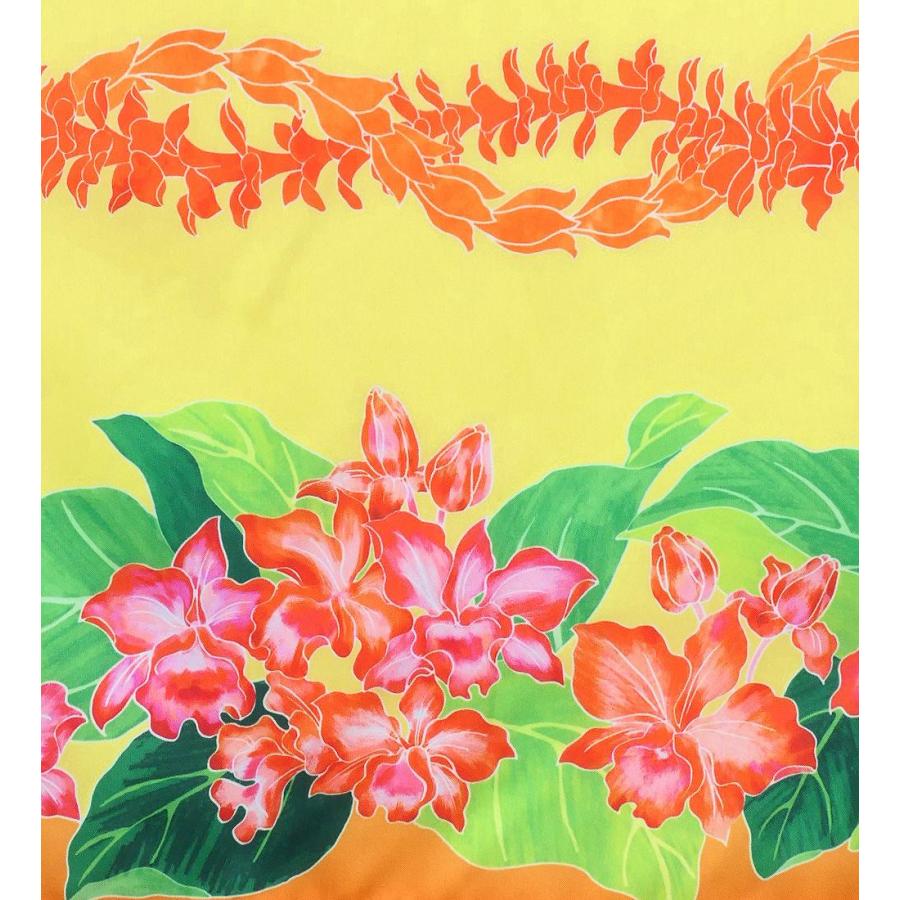 フラダンス シャンタン パウスカート シングル カトレア×レイ オレンジ J3227or |  | 07