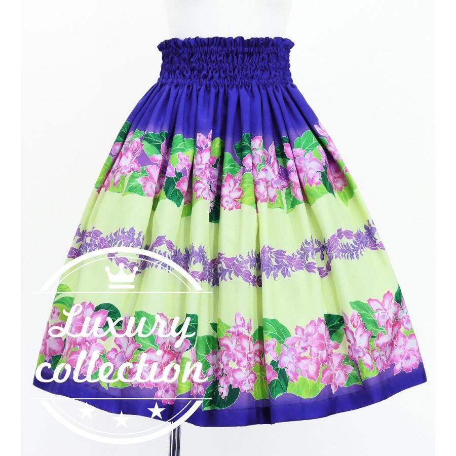 フラダンス シャンタン パウスカート シングル カトレア×レイ パープル J3227pu | 