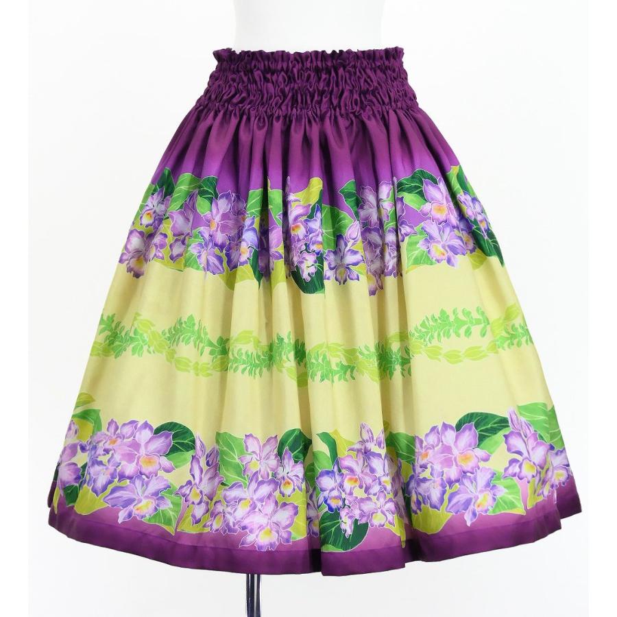 フラダンス シャンタン パウスカート シングル カトレア×レイ レッドパープル J3227rdpu |  | 04