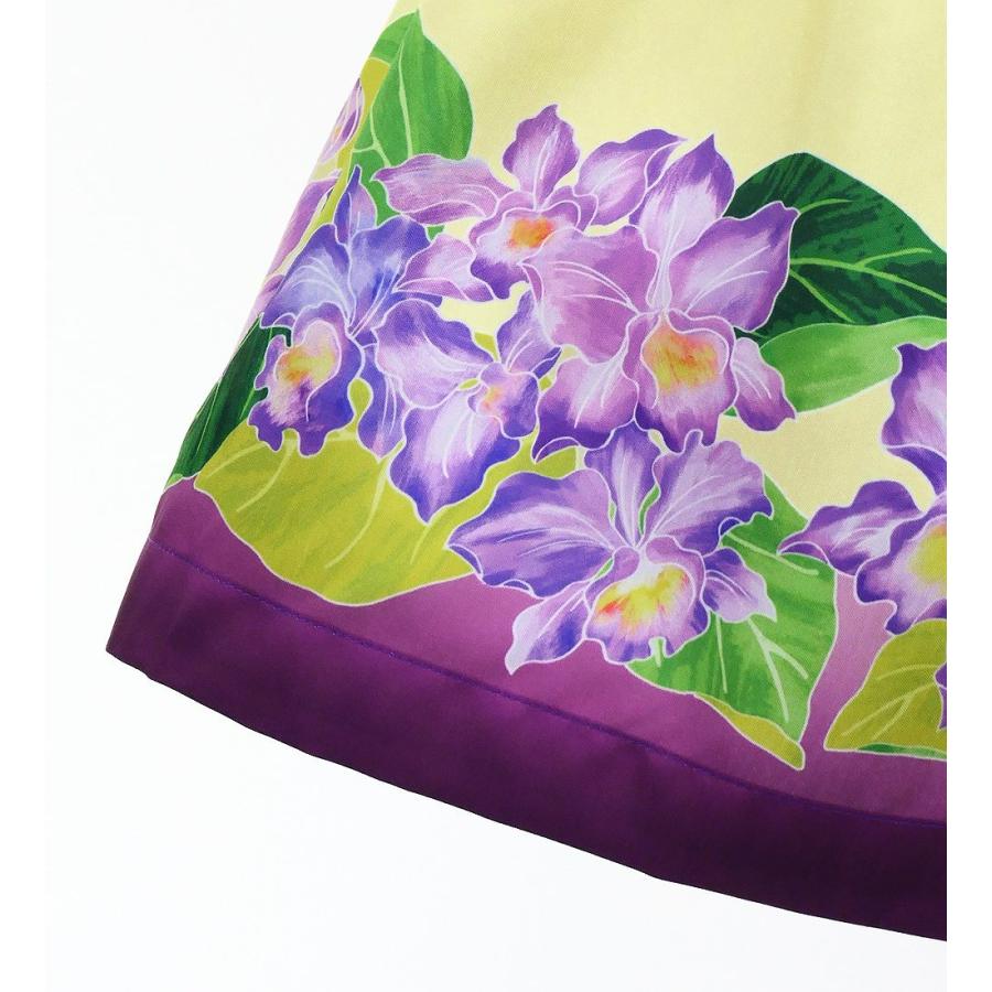 フラダンス シャンタン パウスカート シングル カトレア×レイ レッドパープル J3227rdpu |  | 06