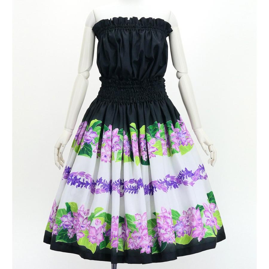 フラダンス 選べるトップス＆パウスカート カトレア×レイ ブラック J3228bk |  | 03