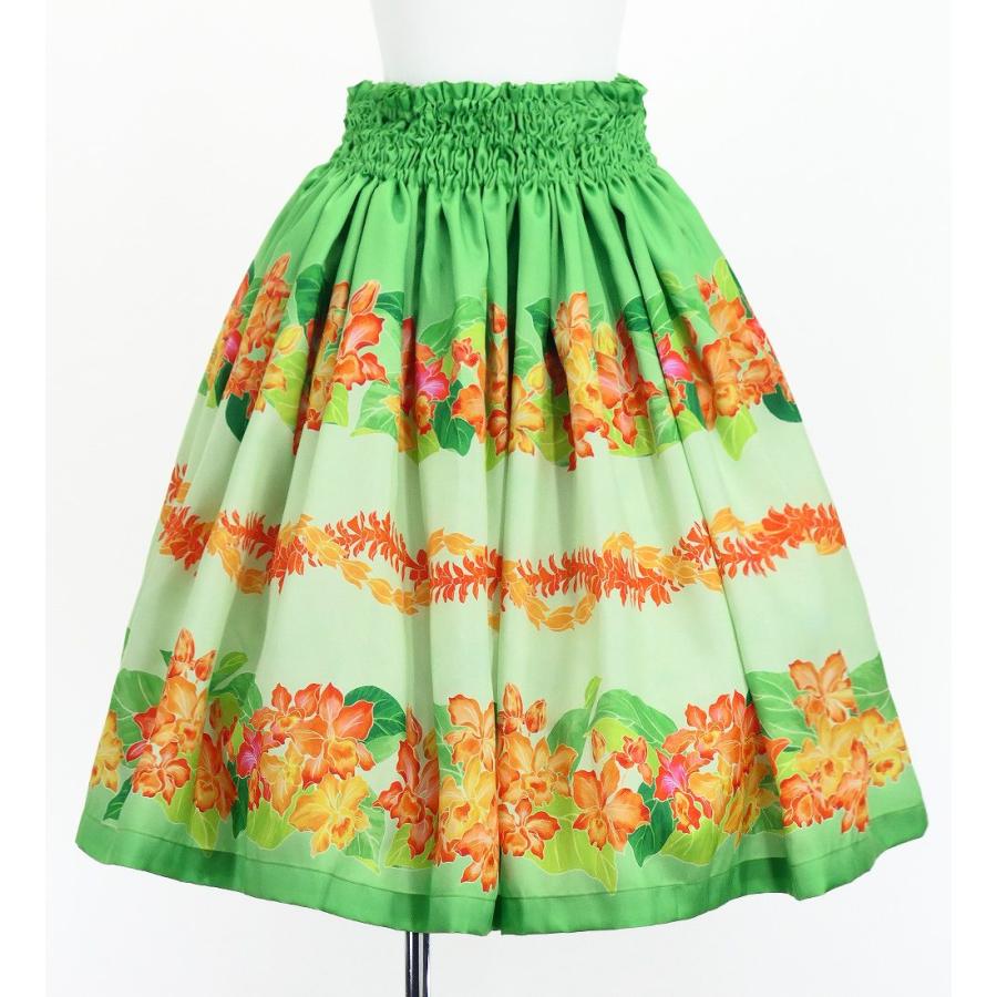 フラダンス 選べるトップス＆パウスカート カトレア×レイ グリーン J3228gr |  | 04