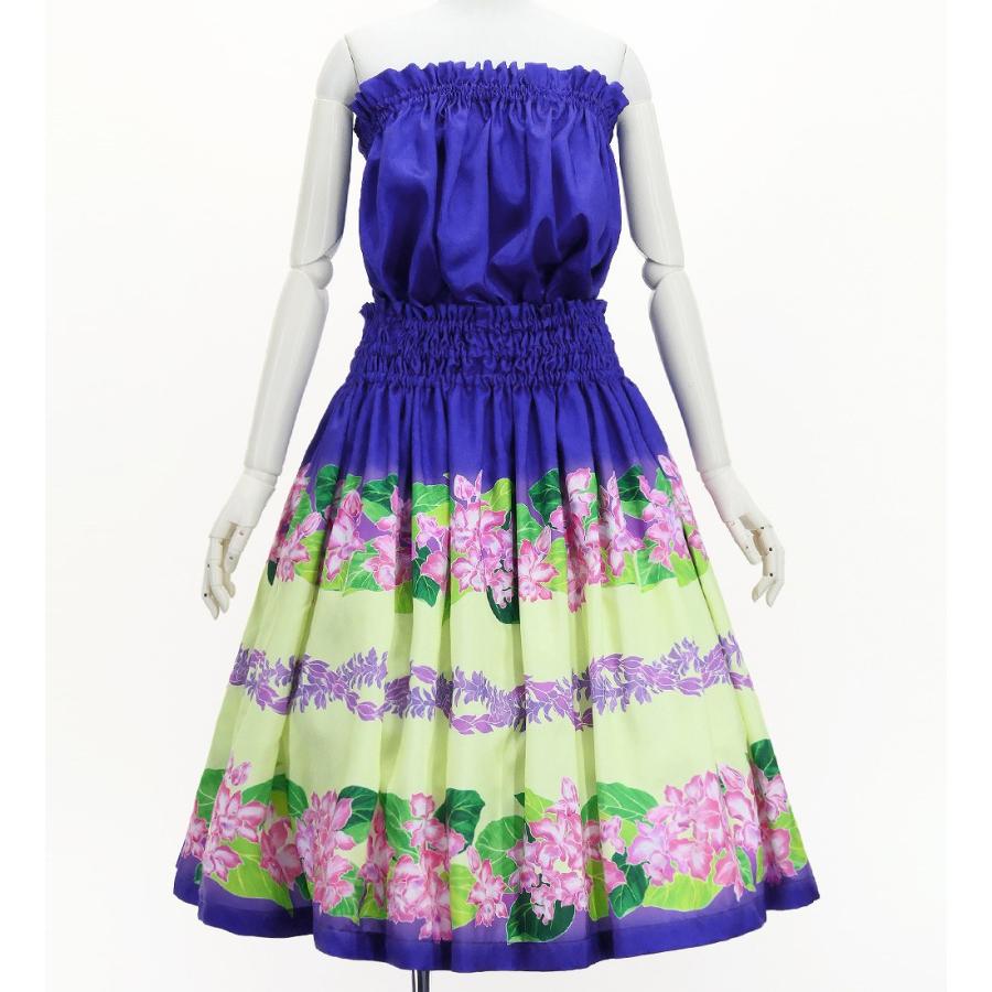 フラダンス 選べるトップス＆パウスカート カトレア×レイ パープル J3228pu |  | 03