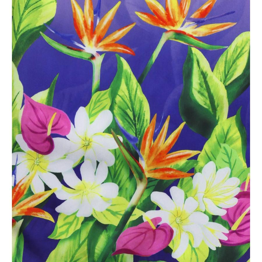 フラダンス シャンタン パウスカート シングル ハワイアンフラワー＆リーフ J3255-4 |  | 07