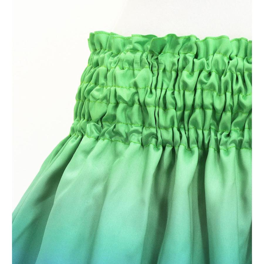 フラダンス シャンタン パウスカート シングル ハワイアンフラワー＆リーフ J3255-6 |  | 05