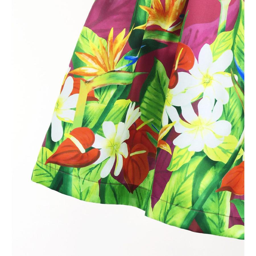 フラダンス 選べるトップス＆パウスカート ハワイアンフラワー＆リーフ J3256-2 |  | 06