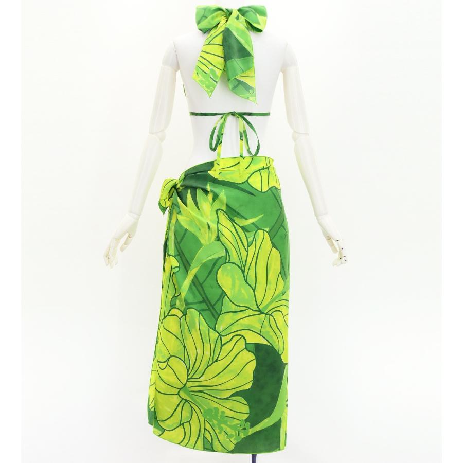 ショートパレオ＆2WAYブラトップ セット ハイビスカス グリーン J3259-16 |  | 03