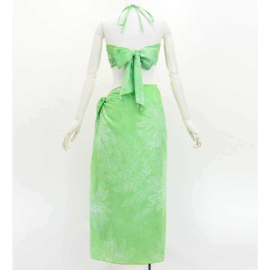 ショートパレオ＆2WAYブラトップ セット リリー グリーン J3259-9 |  | 01