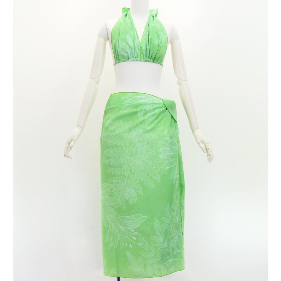 ショートパレオ＆2WAYブラトップ セット リリー グリーン J3259-9 |  | 02