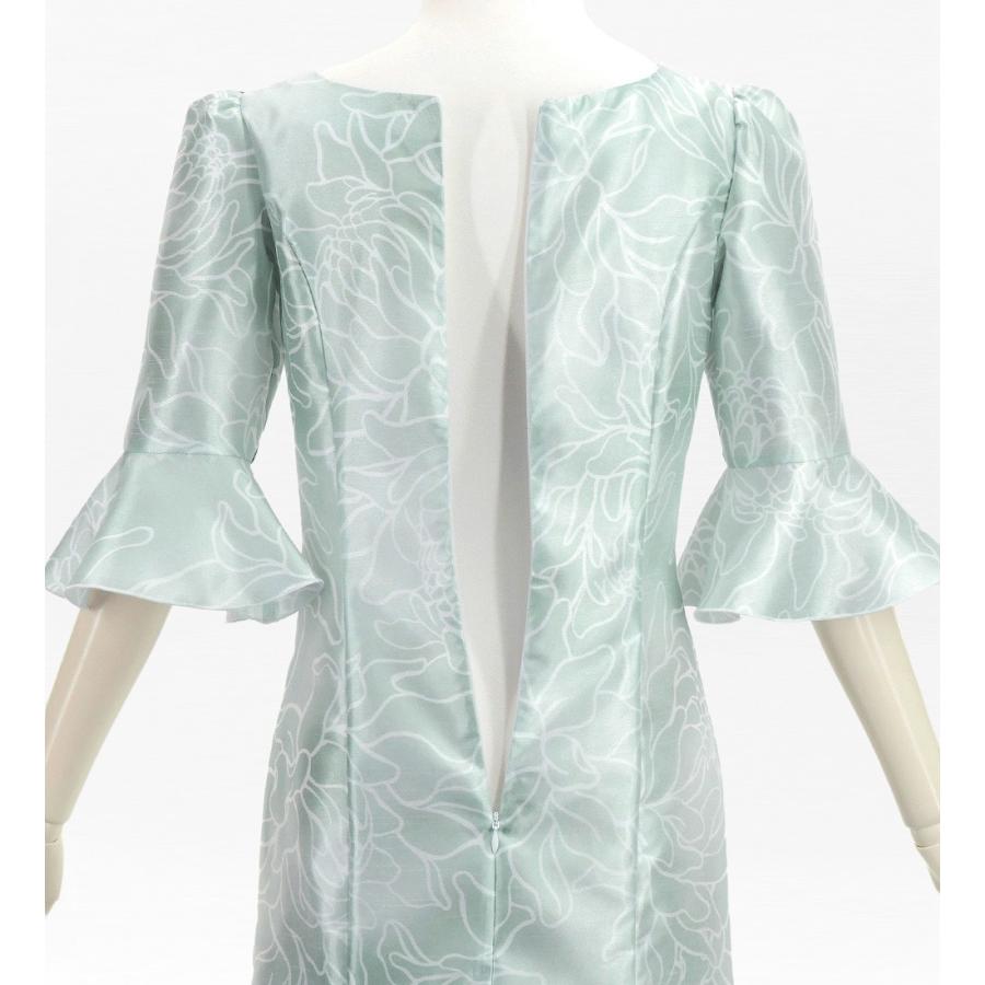 フラダンス [S・M・Lサイズ] フリル袖 シャンタンドレス プロテア シルバー J3266sl |  | 03