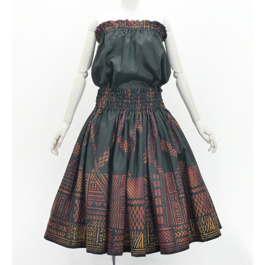 フラダンス パウスカート&チューブトップ セット カヒコ ブラック J3272bk |  | 04