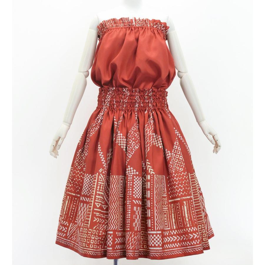 フラダンス パウスカート&チューブトップ セット カヒコ レッド J3272rd |  | 04