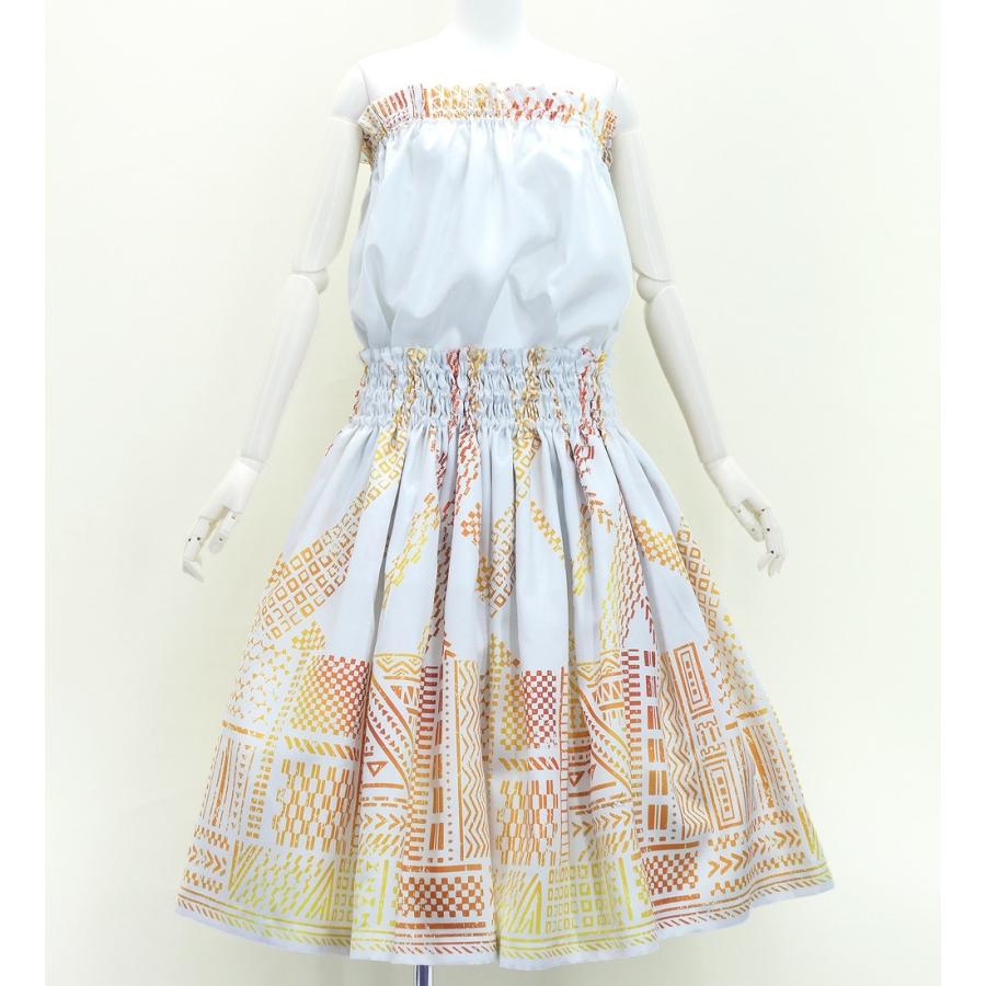 フラダンス パウスカート&チューブトップ セット カヒコ ホワイト J3272wh |  | 04