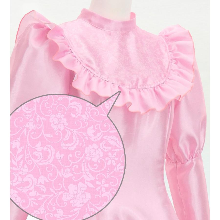 フラドレス [S・M・Lサイズ] ロング丈 クラシカル フリル ピンク