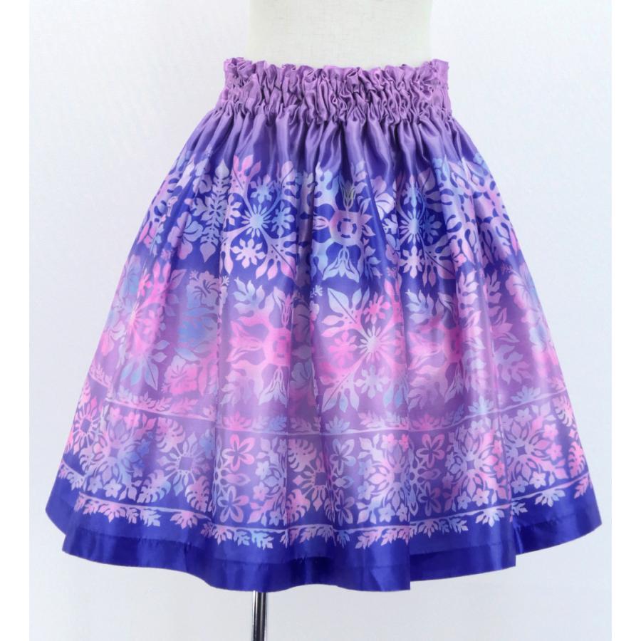 フラダンス ケイキ シャンタン パウスカート ハワイアンキルト風 90