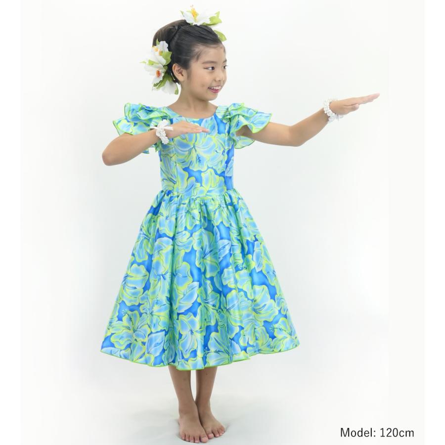 フラドレス ケイキ [120・140] 3段フリルスリーブ ミディ丈