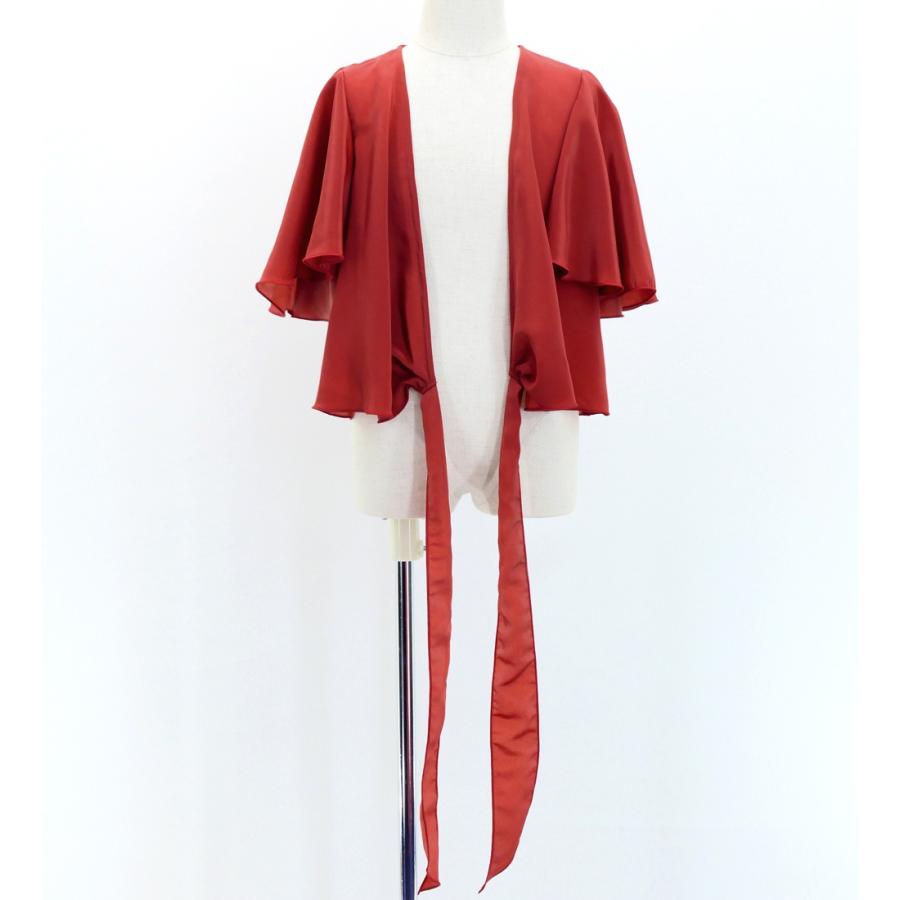 フラダンス ケイキ フリル袖 カシュクール コシボブラウス ダークレッド2 120・140サイズ Jp130drd2 |  | 03