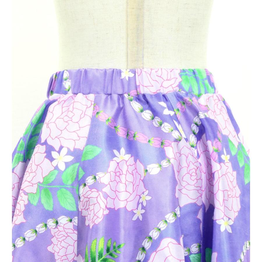 フラダンス ケイキ フリル ロングサーキュラースカート シャンタン ロケラニ パープル 120・140サイズ Jp145 |  | 05