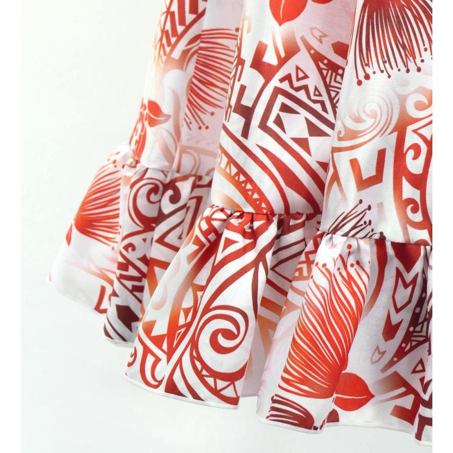 フラダンス ケイキ フリル ロングサーキュラースカート シャンタン レフア ホワイト 120・140サイズ Jp147 |  | 06