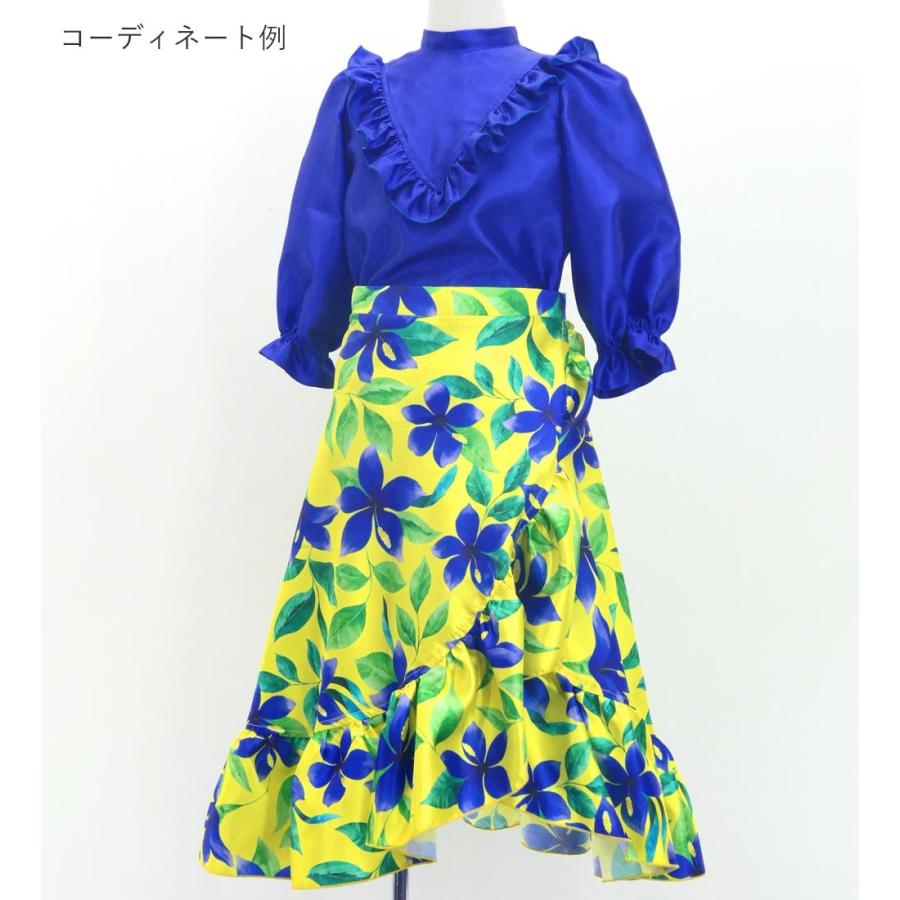 フラダンス ケイキ 巻きスカート シャンタン ハイビスカス イエロー 120・140サイズ Jp150 |  | 07