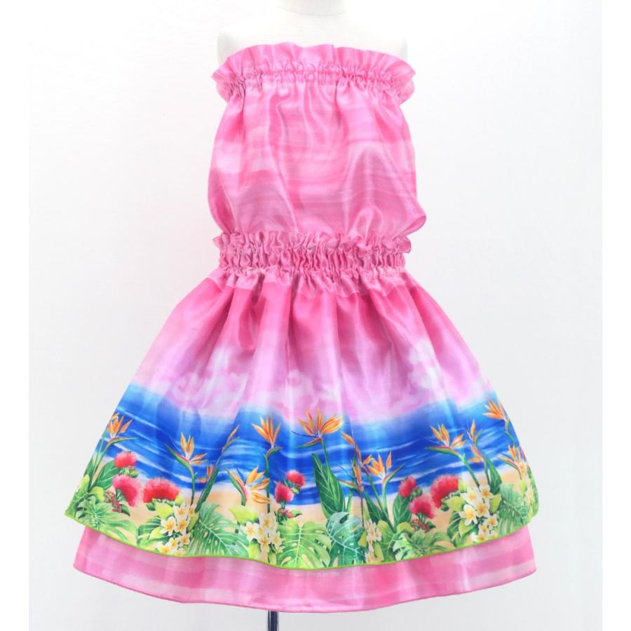 フラダンス ケイキ セットアップ ハワイアンフラワー＆海 120・140