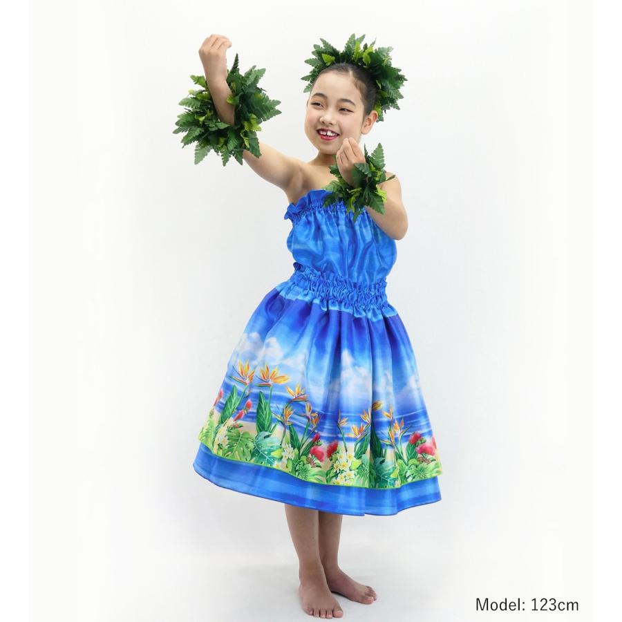 フラダンス ケイキ セットアップ ハワイアンフラワー＆海 120・140