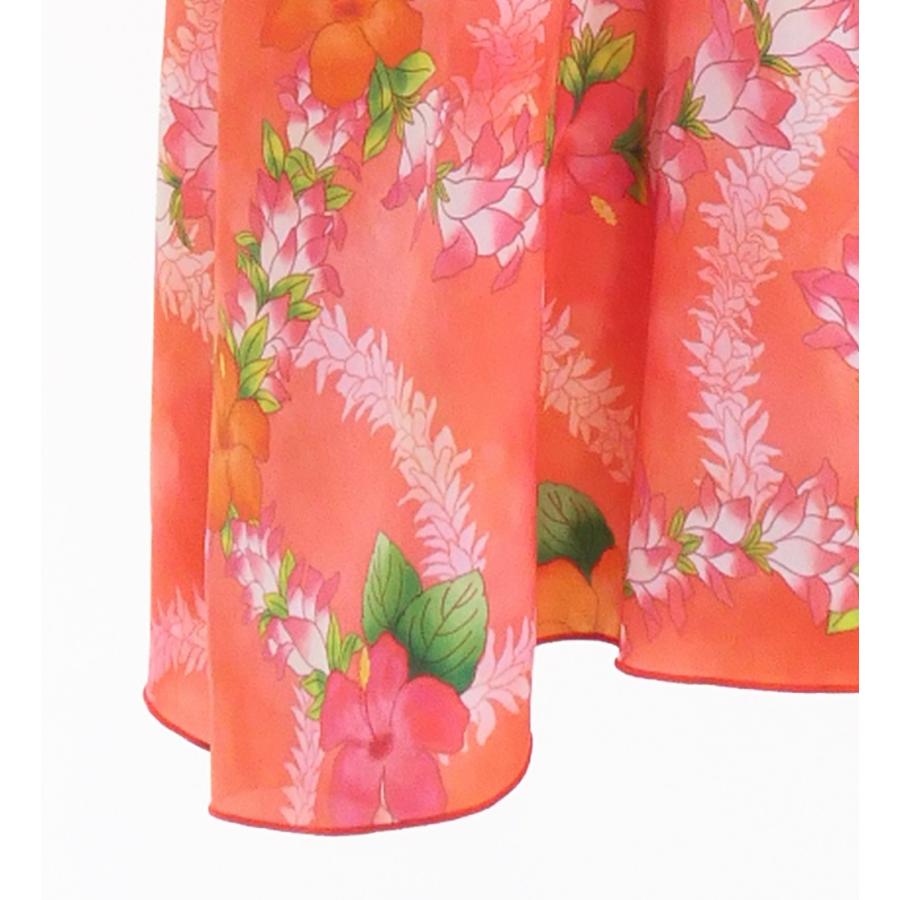 フラドレス ケイキ [120・140] コシボ ベアトップドレス ロング丈 ハイビスカス サーモンピンク Jp167-1 |  | 10