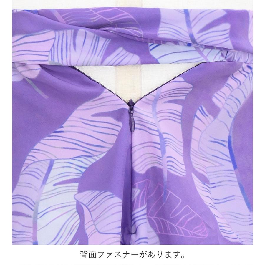 フラドレス ケイキ [120・140] コシボ ベアトップドレス ロング丈 バナナリーフ ライトパープル Jp167-2 |  | 09