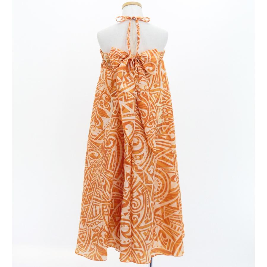 フラドレス ケイキ [120・140] コシボ ベアトップドレス ロング丈 カヒコ ベージュ×ライトオレンジ Jp167-3 |  | 04