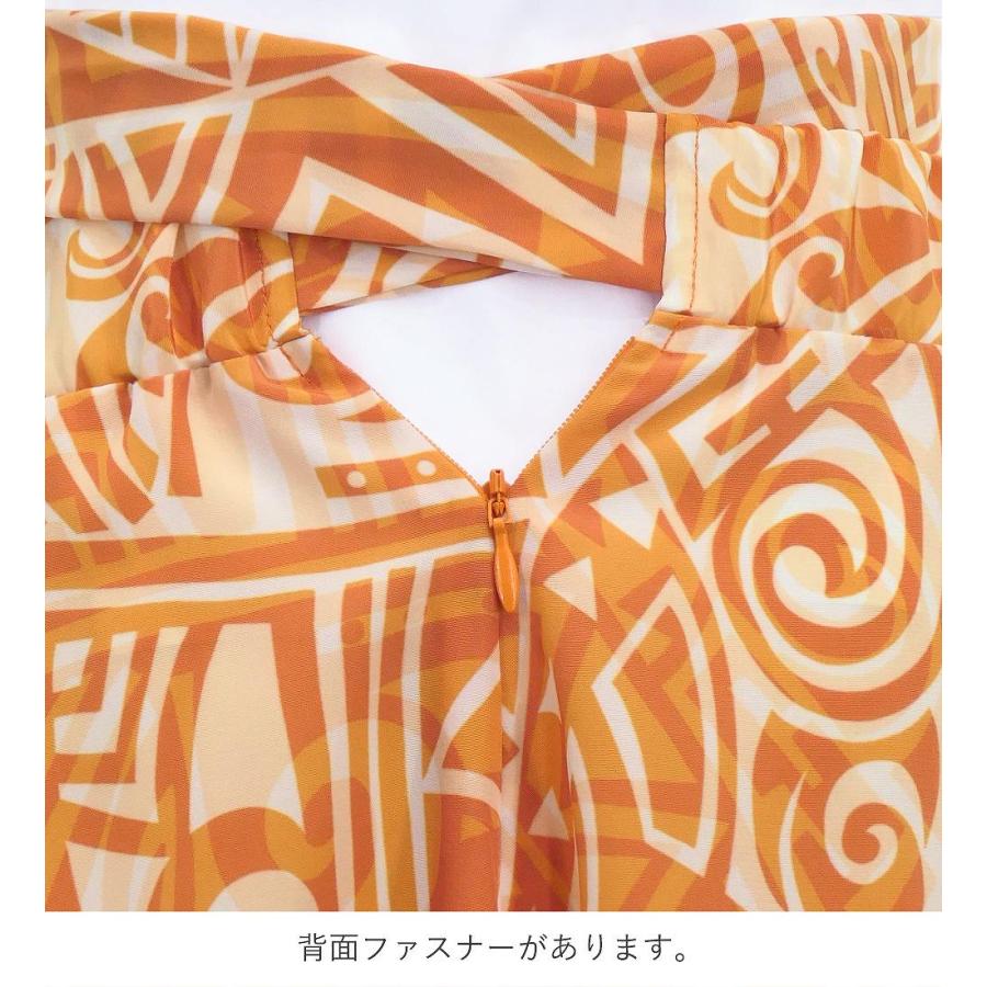 フラドレス ケイキ [120・140] コシボ ベアトップドレス ロング丈 カヒコ ベージュ×ライトオレンジ Jp167-3 |  | 09