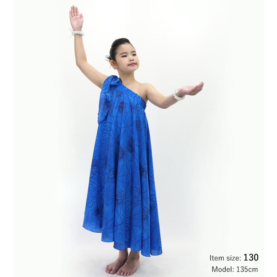 フラドレス ケイキ [120・140] コシボ ベアトップドレス ロング丈 レフア ネイビー Jp167-4 |  | 02