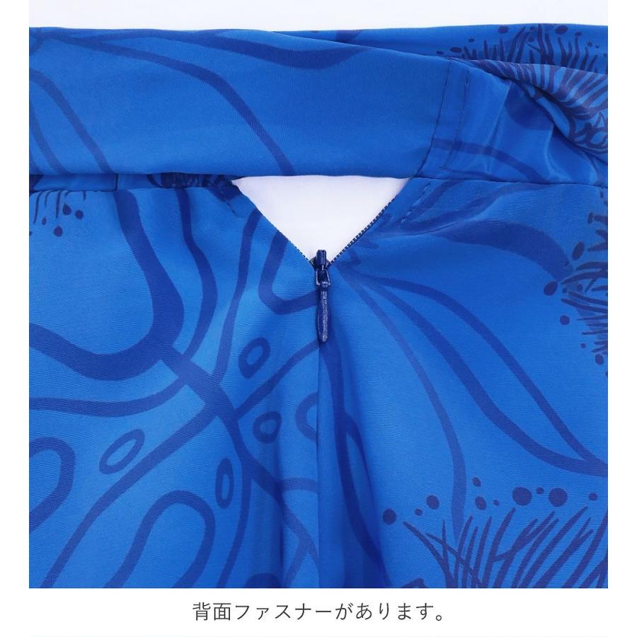 フラドレス ケイキ [120・140] コシボ ベアトップドレス ロング丈 レフア ネイビー Jp167-4 |  | 09