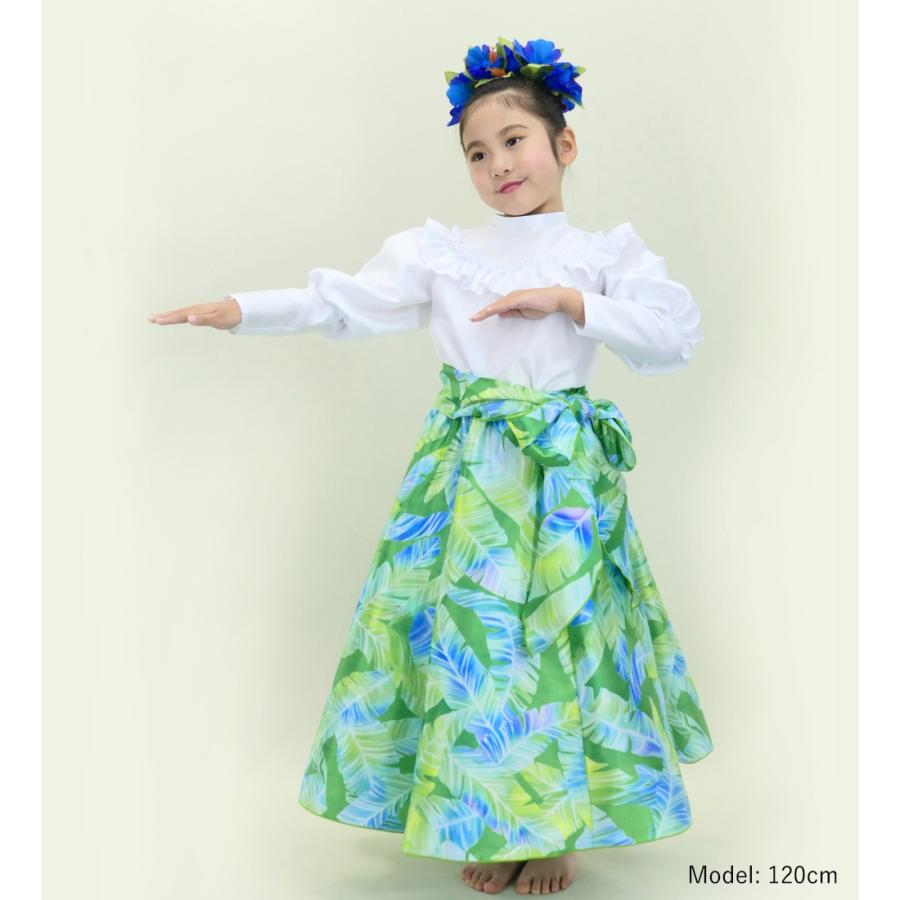 フラダンス ケイキ ロングサーキュラースカート バナナリーフ イエローグリーン 120・140サイズ Jp170-1 |  | 01