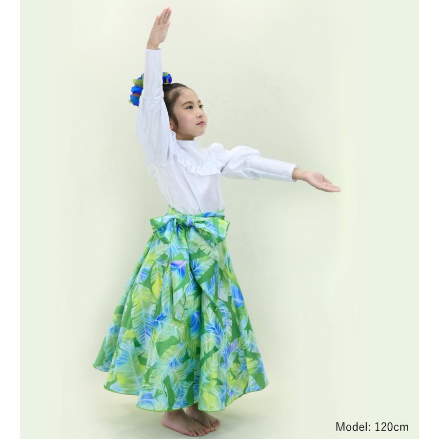 フラダンス ケイキ ロングサーキュラースカート バナナリーフ イエローグリーン 120・140サイズ Jp170-1 |  | 02