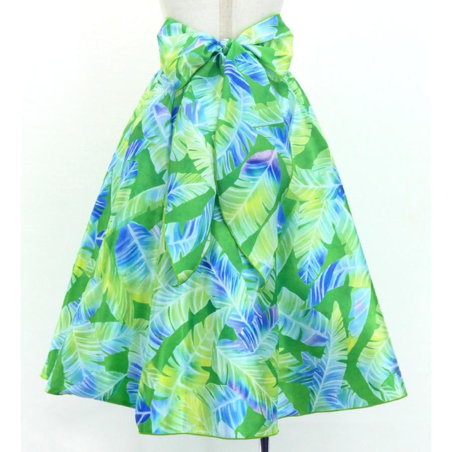フラダンス ケイキ ロングサーキュラースカート バナナリーフ イエローグリーン 120・140サイズ Jp170-1 |  | 04