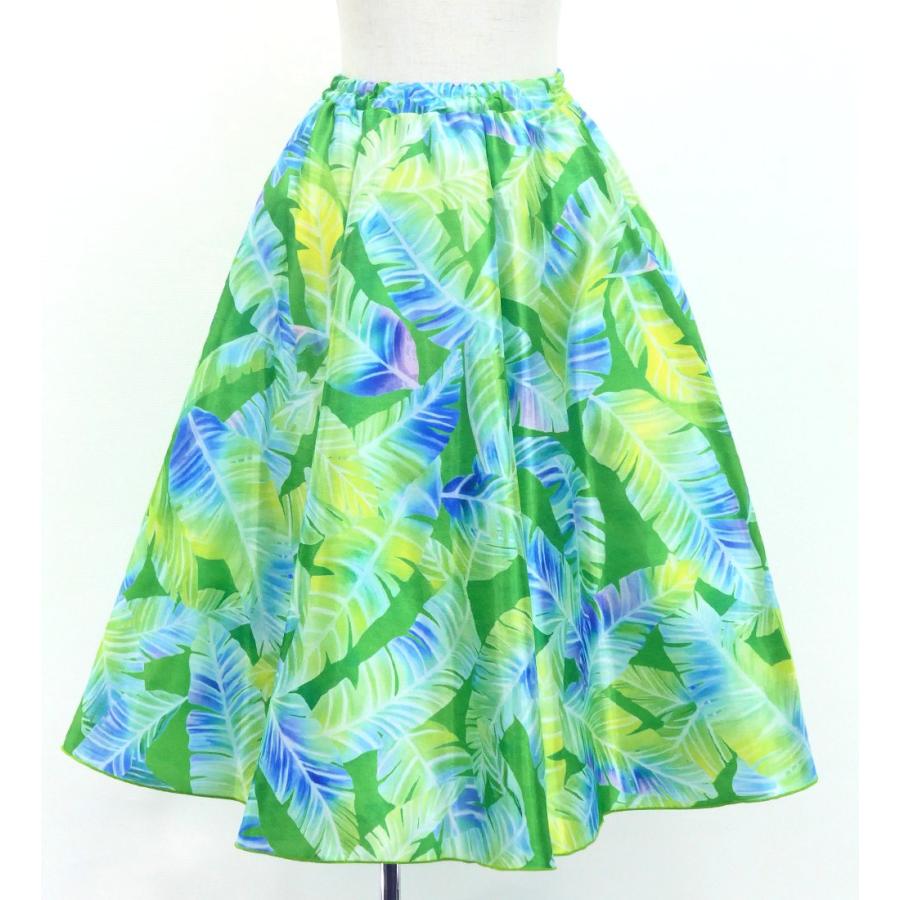 フラダンス ケイキ ロングサーキュラースカート バナナリーフ イエローグリーン 120・140サイズ Jp170-1 |  | 05