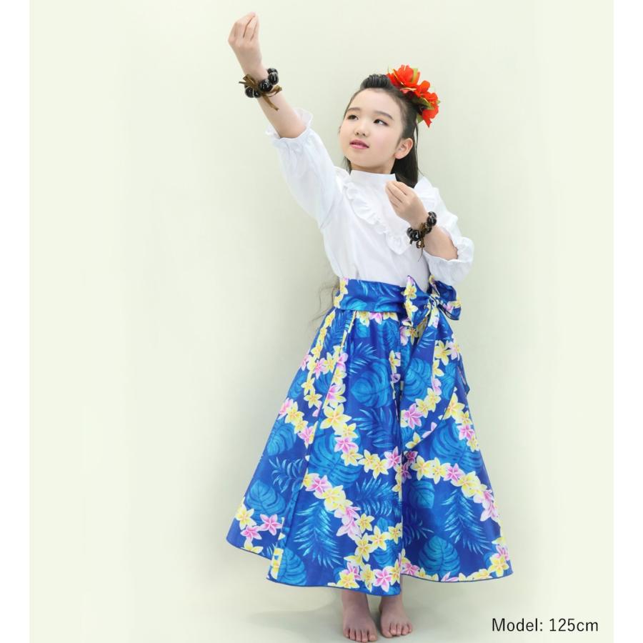 フラダンス用スカート 青系花柄 フラダンス用スカート 青色 花柄 - メルカリ