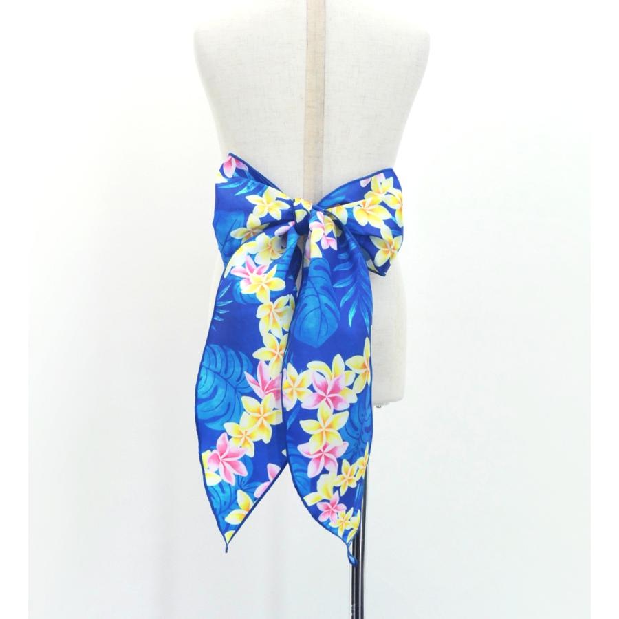 フラダンス ケイキ ロングサーキュラースカート プルメリアレイ ブルー 120・140サイズ Jp170-3 |  | 06