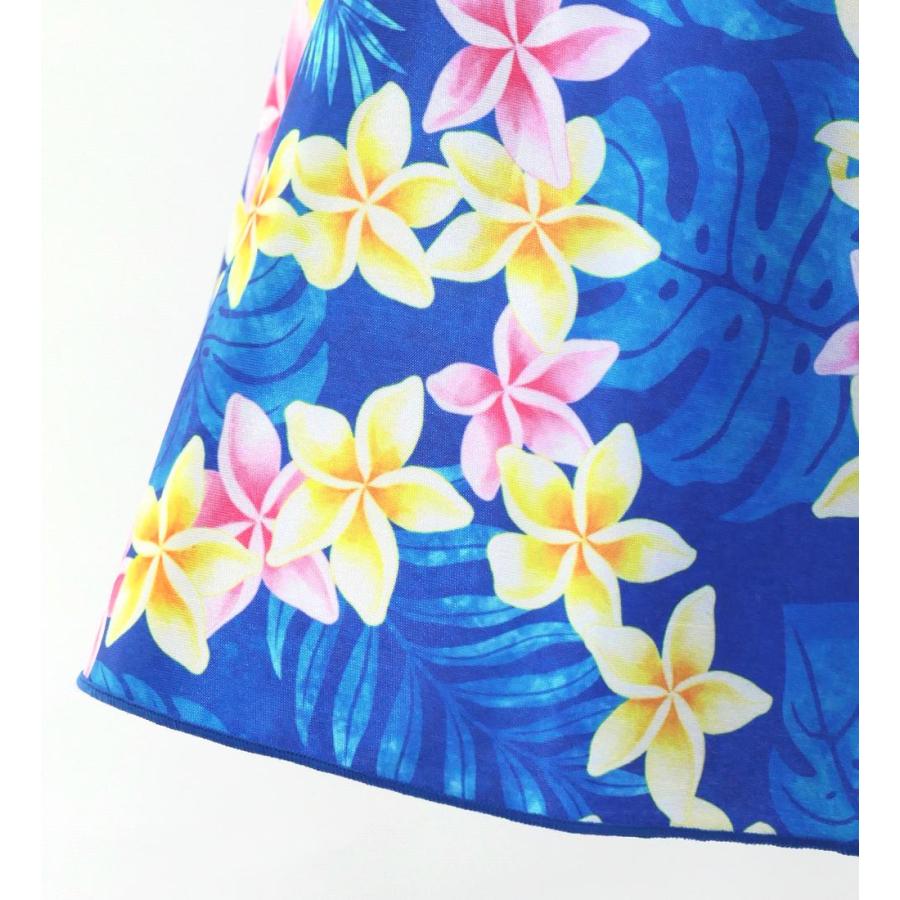 フラダンス ケイキ ロングサーキュラースカート プルメリアレイ ブルー 120・140サイズ Jp170-3 |  | 07