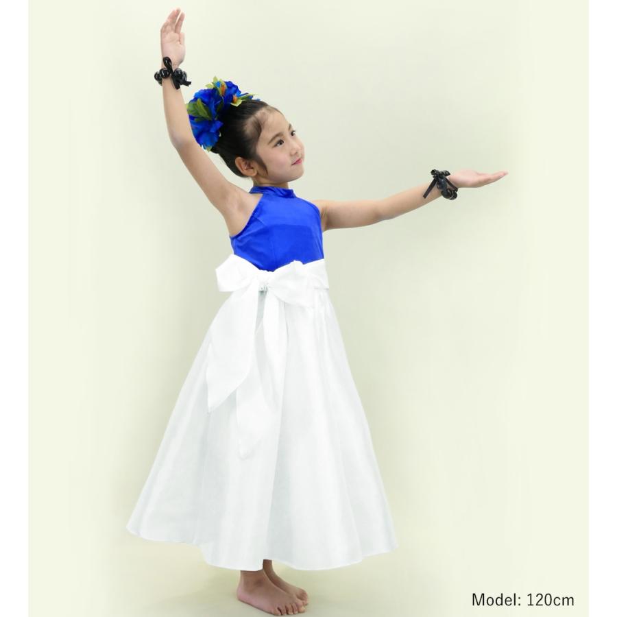 フラダンス ケイキ ロングサーキュラースカート ホワイト 120・140サイズ Jp170-8 |  | 02