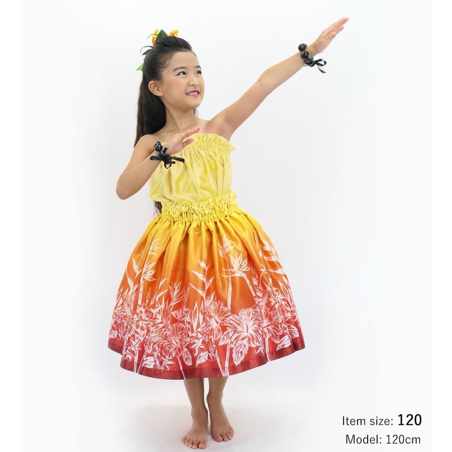 フラダンス ケイキ 選べるトップス セットアップ ハワイアンフラワー 120・140サイズ Jp174-4 |  | 04