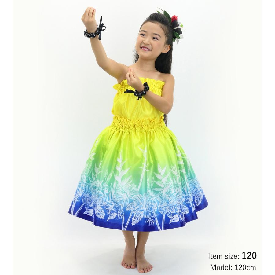 フラダンス ケイキ 選べるトップス セットアップ ハワイアンフラワー 120・140サイズ Jp174-5 |  | 03