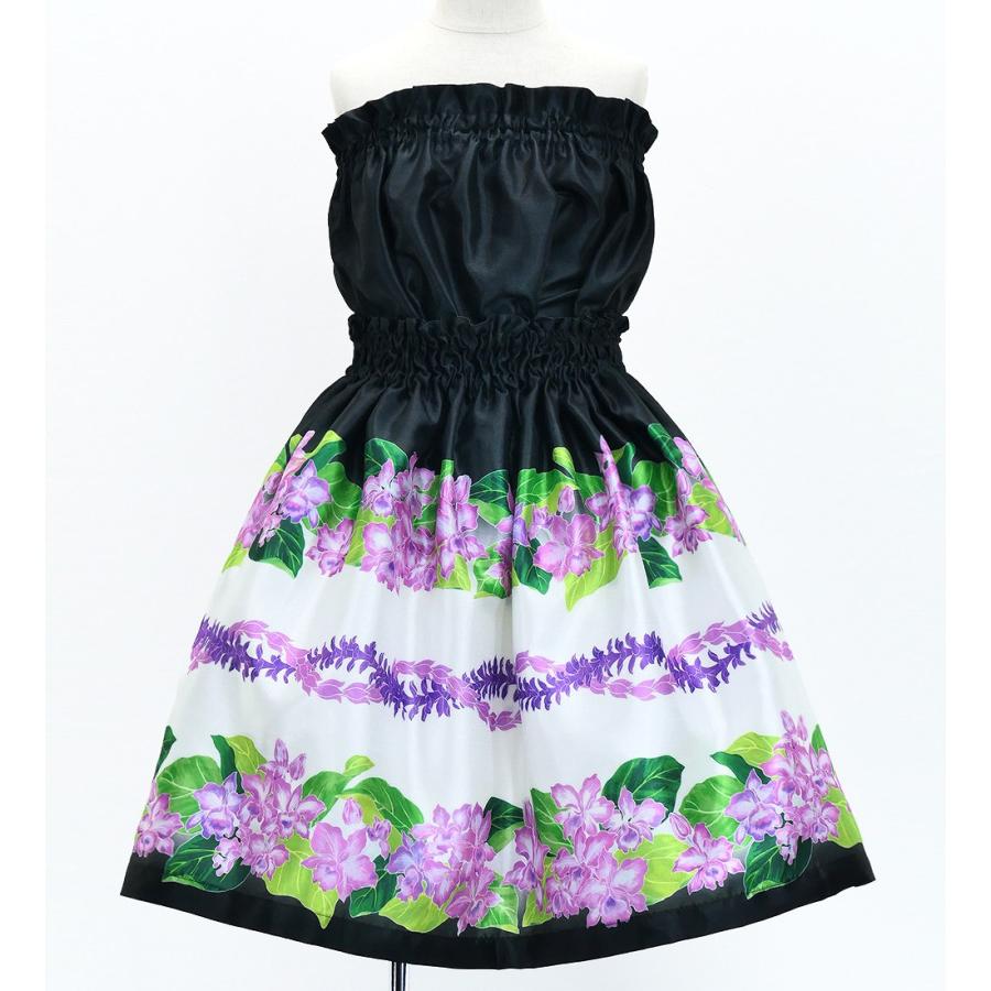 フラダンス ケイキ 選べるトップス セットアップ カトレア×レイ ブラック 120・140サイズ Jp178bk |  | 05