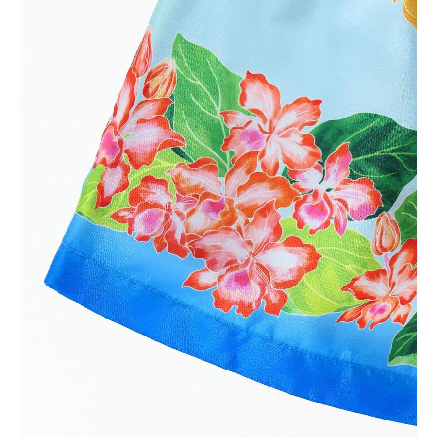 フラダンス ケイキ 選べるトップス セットアップ カトレア×レイ ブルー 120・140サイズ Jp178bl |  | 08