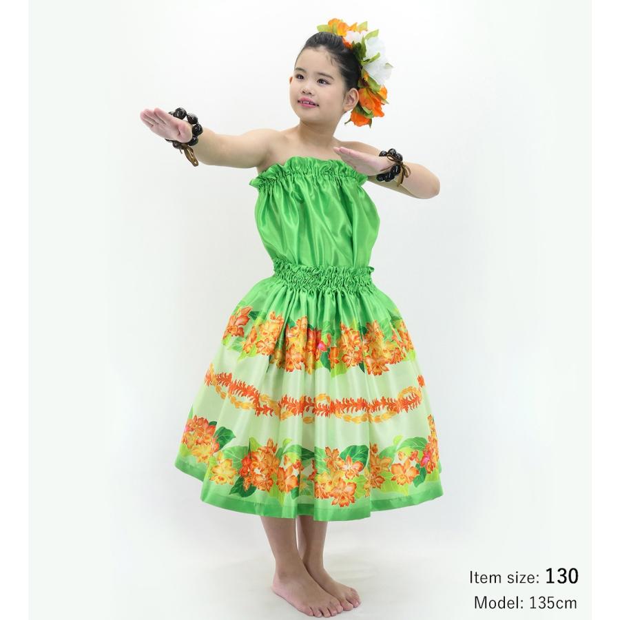 フラダンス ケイキ 選べるトップス セットアップ カトレア×レイ グリーン 120・140サイズ Jp178gr |  | 03