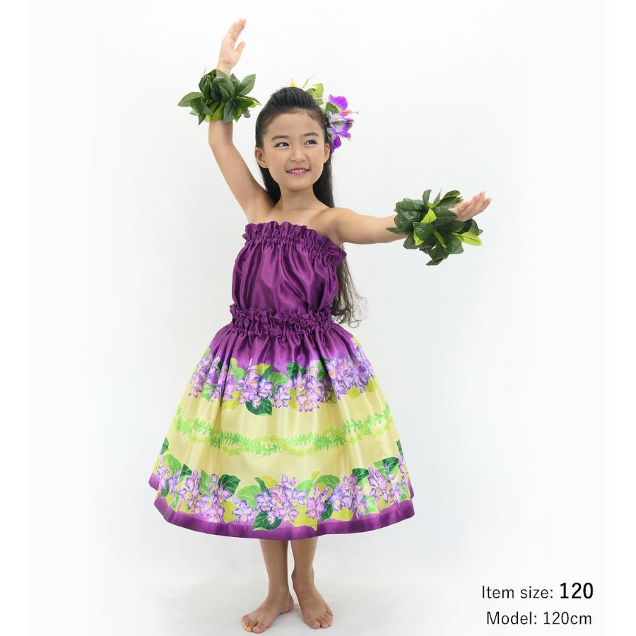 フラダンス ケイキ 選べるトップス セットアップ カトレア×レイ レッドパープル 120・140サイズ Jp178rdpu |  | 04